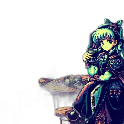 sword, weapon, dragon, staff, pixel art, fantasy art, anime, concept art transparent PNG cut-out