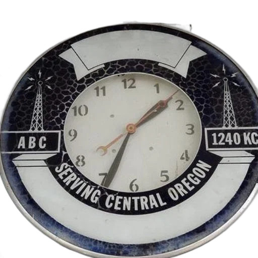 vintage, clock, text, abc, serving, central, oregon, 1240 transparent PNG cut-out