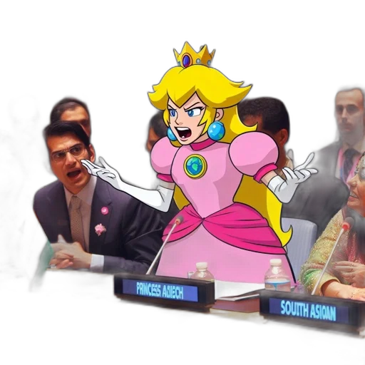 crown, dress, weapon, concept art, vaporwave, pixel art, cartoon, character transparent PNG cut-out