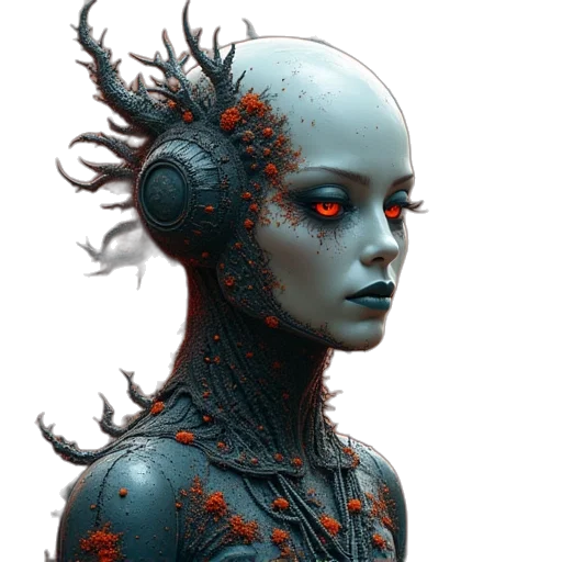robot, creature, mask, face transparent PNG cut-out