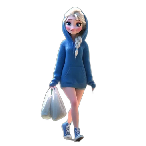 dress, jacket, 3d render, concept art, cartoon, photorealistic, snow, blue transparent PNG cut-out
