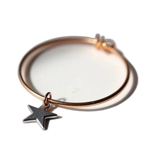 jewelry, crown, staff, close-up, image, bracelet, star-shaped, charm transparent PNG cut-out