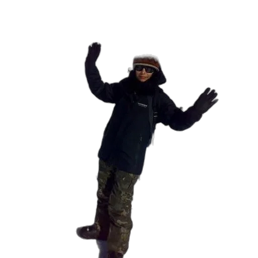 jacket, staff, creature, animal, 3d render, concept art, photorealistic, pixel art transparent PNG cut-out