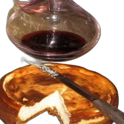 food, bottle, jewelry, crown, slice, cheesecake, sits, cutting transparent PNG cut-out