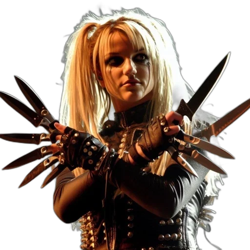 weapon, staff, sword, hair, cyberpunk, concept art, woman, adorned transparent PNG cut-out