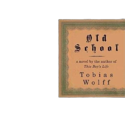 cover, old, school, tobias, wolff, features, black, white transparent PNG cut-out