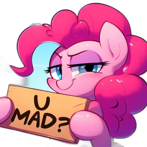pinkie, pie, character, little, pony, pink, hair, smiles transparent PNG cut-out
