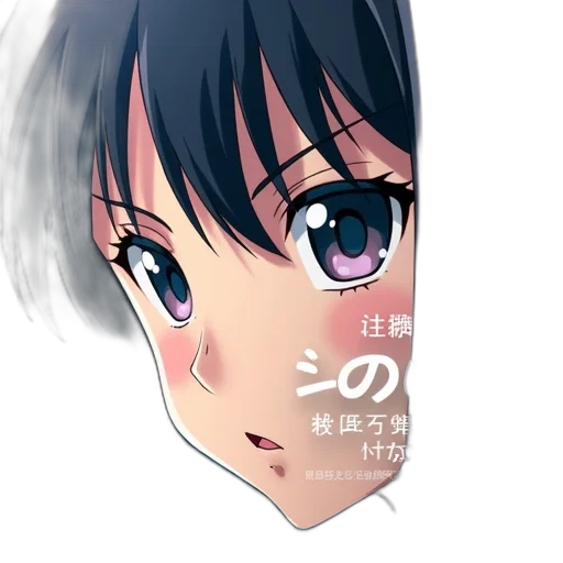 face, mask, anime, photorealistic, 3d render, concept art, second, image transparent PNG cut-out