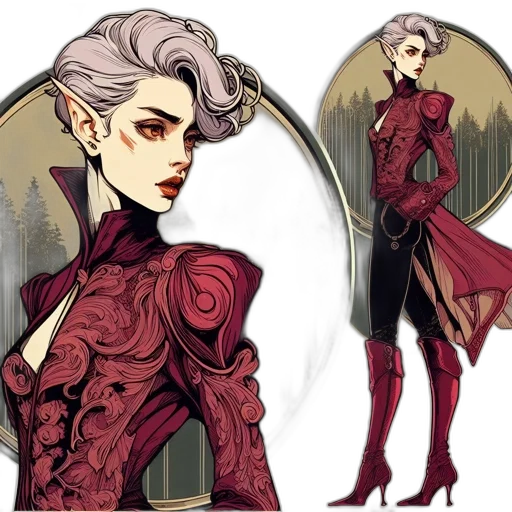concept art, fantasy art, comic book art, pixel art, red, dark, monochrome, earth tones transparent PNG cut-out
