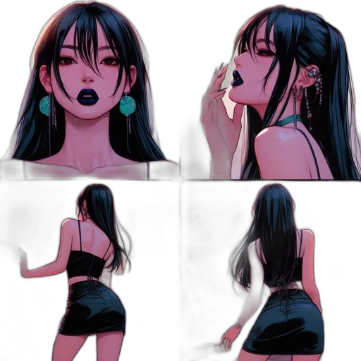 mask, dress, creature, face, concept art, anime, 3d render, fantasy art transparent PNG cut-out