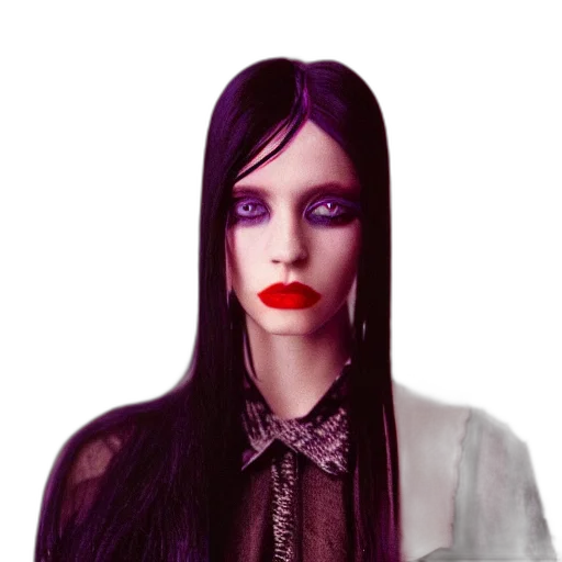 hair, face, jewelry, creature transparent PNG cut-out