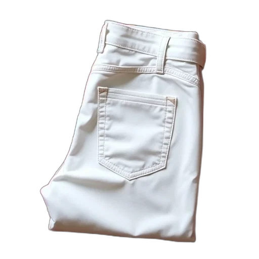 jacket, shoes, 3d render, pair, white, pants, laid, out transparent PNG cut-out