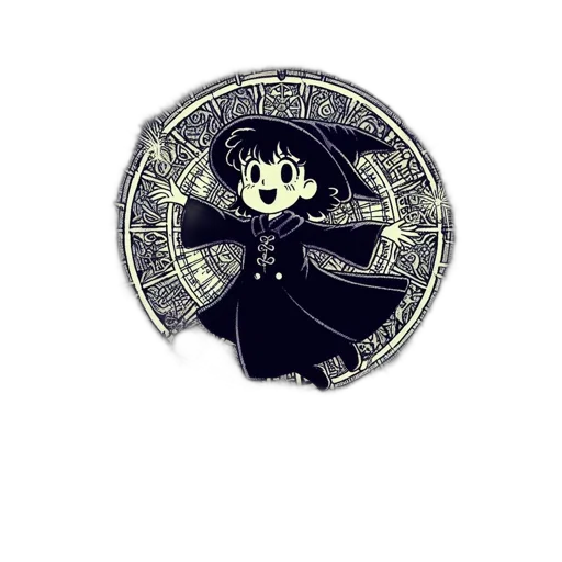 jacket, jewelry, staff, mask, anime, pixel art, cartoon, comic book art transparent PNG cut-out