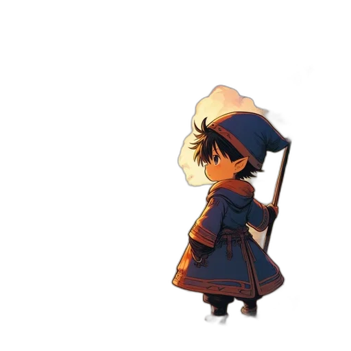 hat, staff, sword, weapon, pixel art, concept art, watercolor, anime transparent PNG cut-out