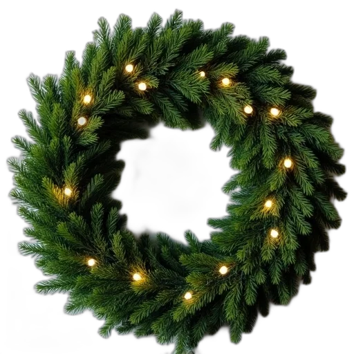 jewelry, crown, tree, 3d render, wreath, green, pine, needles transparent PNG cut-out