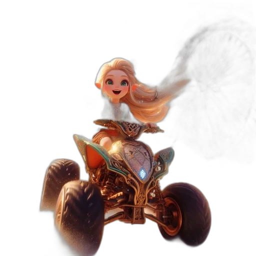 dragon, weapon, robot, hair, concept art, fantasy art, 3d render, photorealistic transparent PNG cut-out