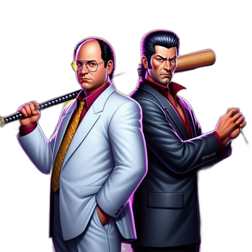 staff, pixel art, concept art, comic book art, fantasy art, two, men, stand transparent PNG cut-out