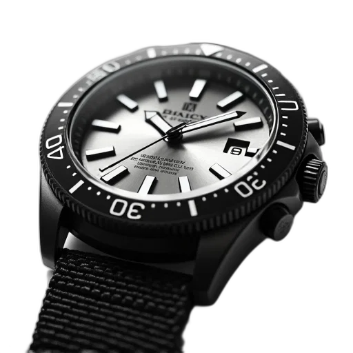 jewelry, 3d render, monochrome, close-up, black, wristwatch, textured, metal transparent PNG cut-out