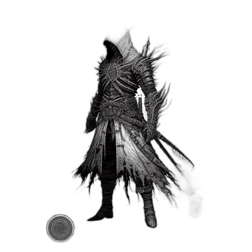 mask, weapon, dragon, sword, concept art, fantasy art, pixel art, 3d render transparent PNG cut-out