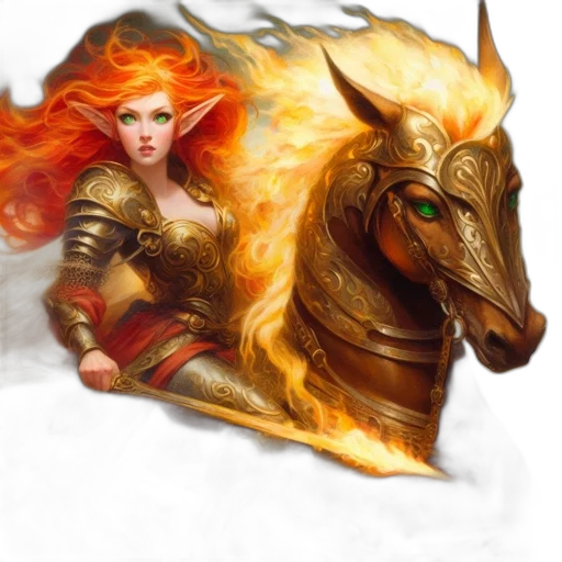 dragon, fantasy art, concept art, comic book art, pixel art, fire, golden, elfin transparent PNG cut-out