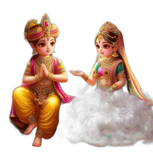 jewelry, 3d render, oil painting, photorealistic, concept art, two, animated, characters transparent PNG cut-out