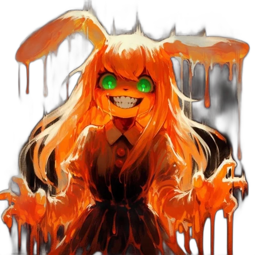 mask, creature, hair, animal, pixel art, concept art, watercolor, anime transparent PNG cut-out