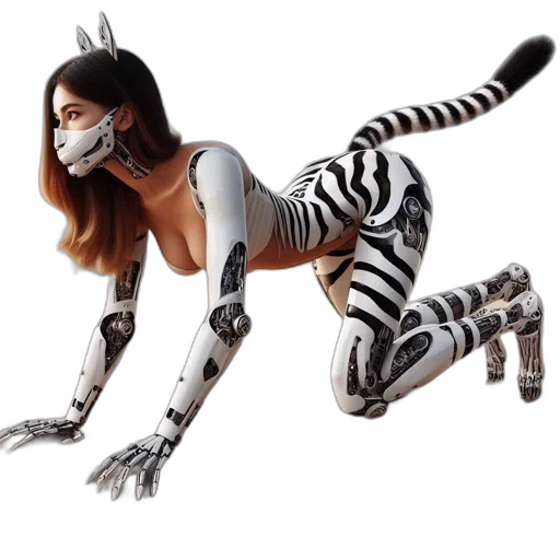 animal, creature, robot, mask, concept art, fantasy art, 3d render, photorealistic transparent PNG cut-out