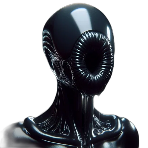mask, creature, face, robot, 3d render, concept art, photorealistic, outer space transparent PNG cut-out