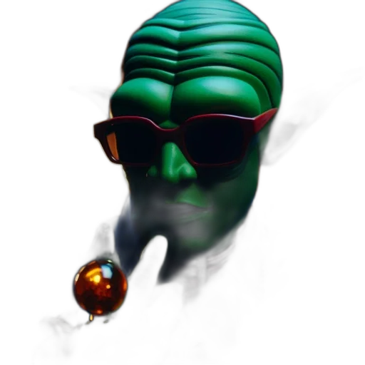 mask, creature, face, robot, concept art, 3d render, vaporwave, photorealistic transparent PNG cut-out