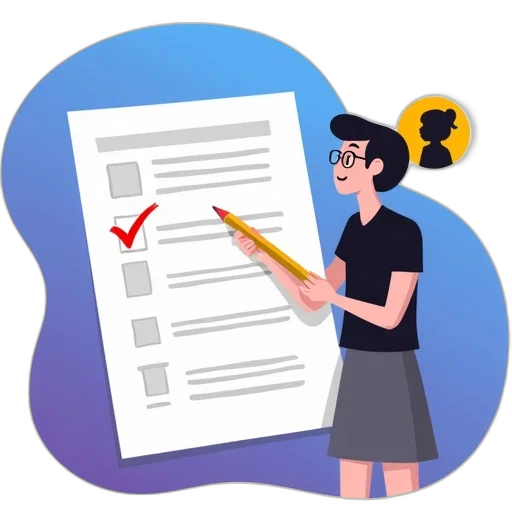 second, image, stylized, illustration, resembles, google, forms, interface transparent PNG cut-out