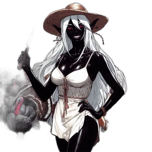 mask, staff, hat, concept art, fantasy art, comic book art, watercolor, fog transparent PNG cut-out