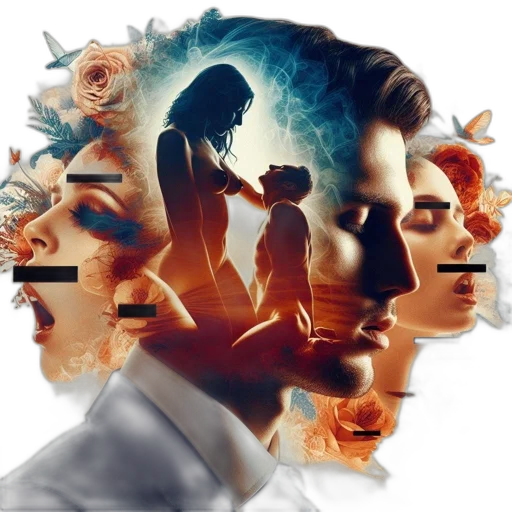 mask, face, concept art, photorealistic, comic book art, fire, outer space, artistic transparent PNG cut-out