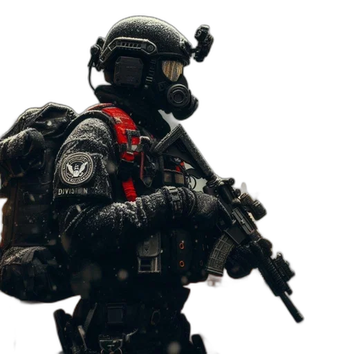 weapon, robot, concept art, 3d render, pixel art, cyberpunk, red, person transparent PNG cut-out