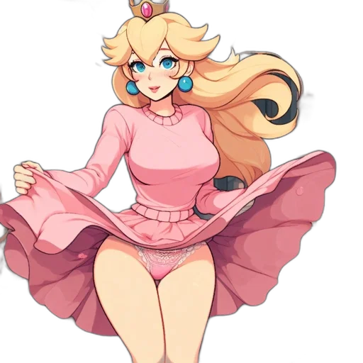 dress, crown, staff, pixel art, concept art, anime, watercolor, pastel transparent PNG cut-out