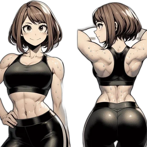 concept art, anime, cartoon, comic book art, monochrome, dark, earth tones, two transparent PNG cut-out