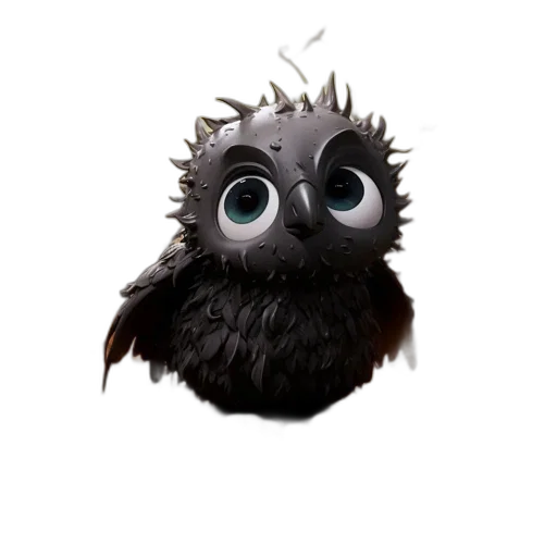 creature, animal, hair, mask, 3d render, concept art, photorealistic, fantasy art transparent PNG cut-out