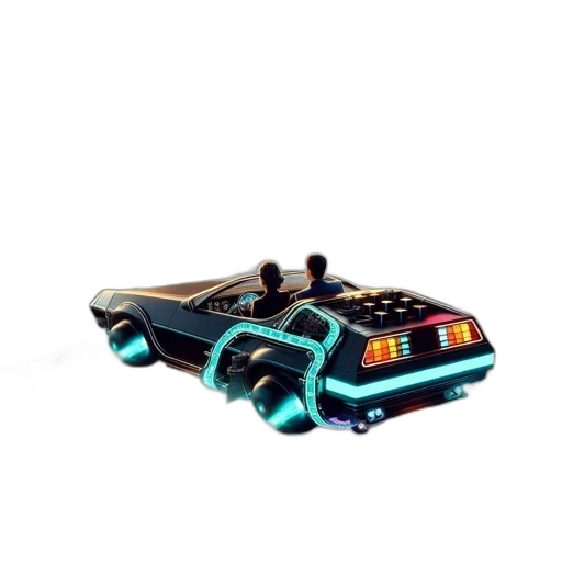 car, weapon, robot, shoes, concept art, 3d render, cyberpunk, pixel art transparent PNG cut-out