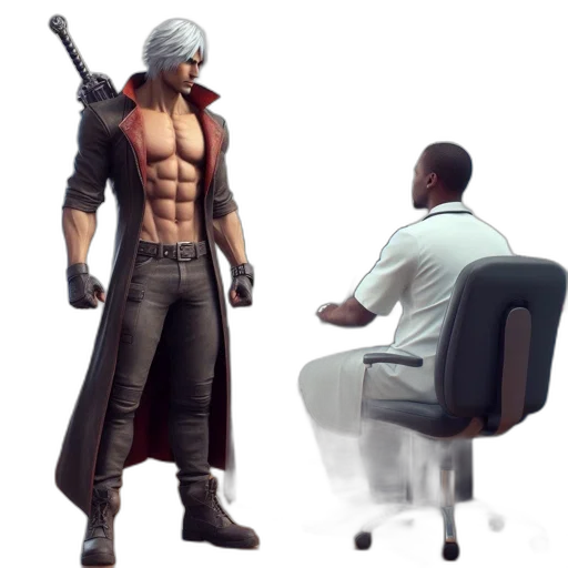 furniture, staff, weapon, jacket, concept art, 3d render, cyberpunk, fantasy art transparent PNG cut-out