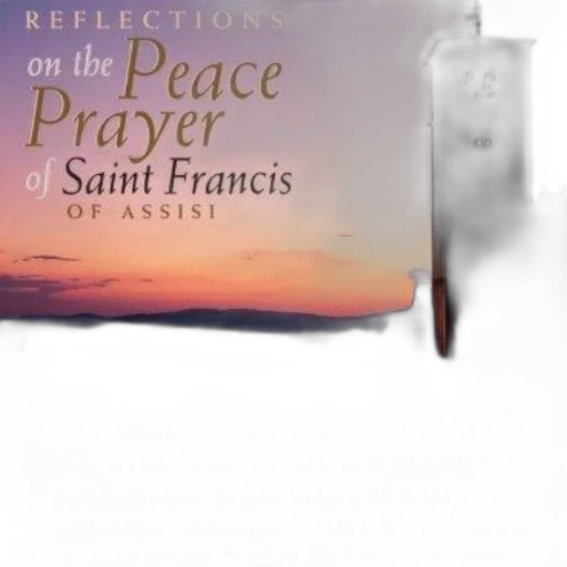 reflections, peace, prayer, saint, francis, assisi, featuring, silhouette transparent PNG cut-out