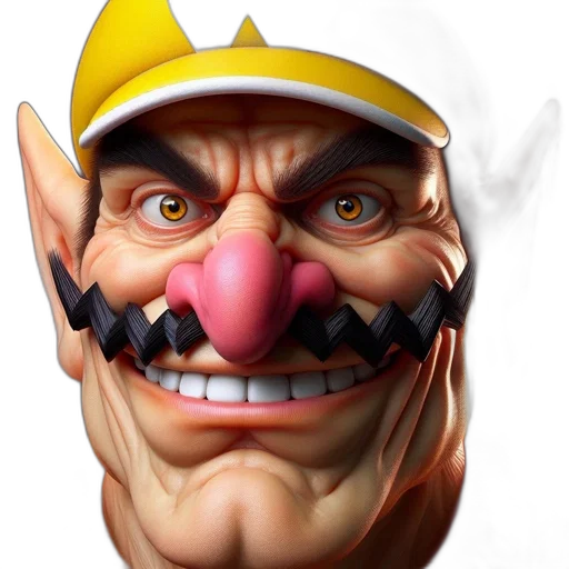 face, mask, hat, staff, concept art, 3d render, photorealistic, fantasy art transparent PNG cut-out