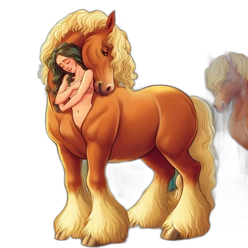 animal, creature, hair, dragon, concept art, fantasy art, cartoon, 3d render transparent PNG cut-out
