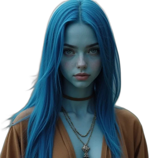 jewelry, hair, face, dress, fantasy art, photorealistic, concept art, anime transparent PNG cut-out