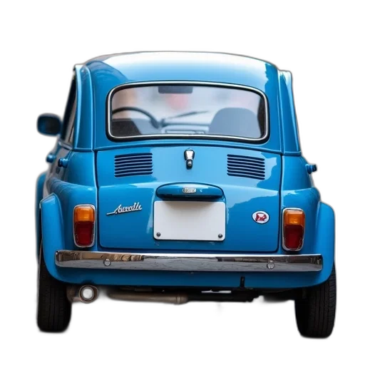 car, animal, robot, photorealistic, 3d render, blue, compact, white transparent PNG cut-out