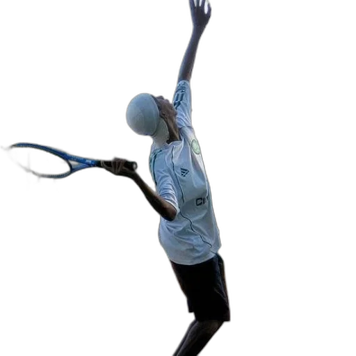 staff, mask, robot, creature, 3d render, concept art, photorealistic, tennis transparent PNG cut-out