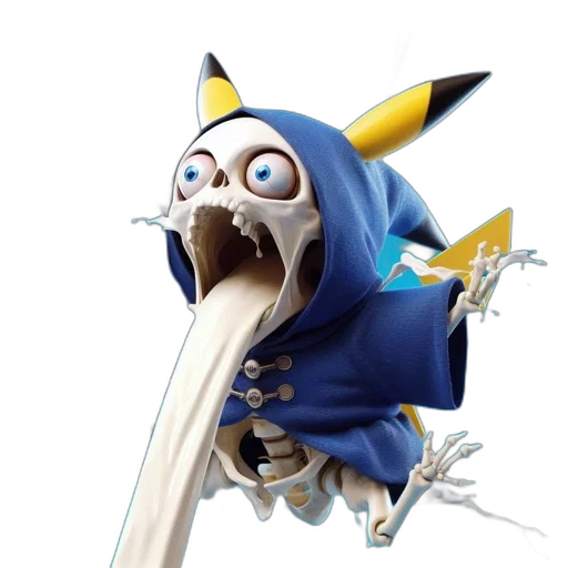 staff, creature, mask, animal, concept art, 3d render, fantasy art, animated transparent PNG cut-out