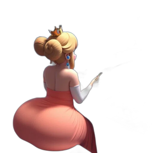crown, dress, staff, weapon, concept art, 3d render, cartoon, fantasy art transparent PNG cut-out