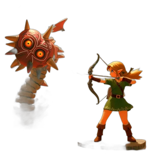 weapon, concept art, fantasy art, 3d render, pixel art, apparent, legend, zelda transparent PNG cut-out