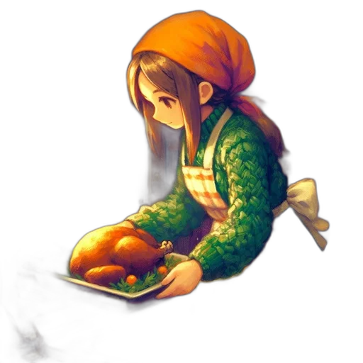 food, staff, concept art, pixel art, fantasy art, watercolor, snow, fire transparent PNG cut-out