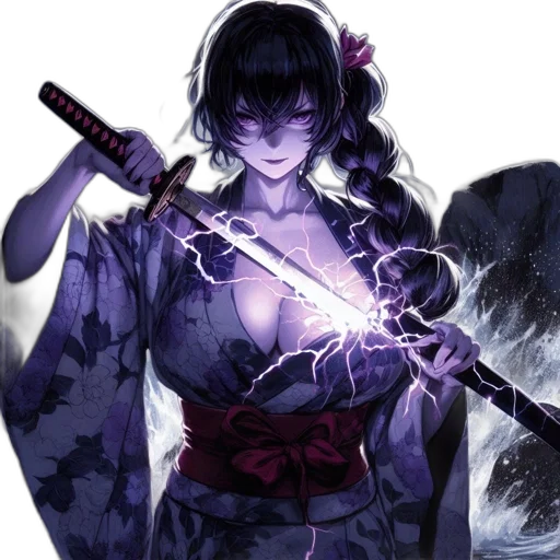 staff, sword, weapon, concept art, anime, fantasy art, comic book art, dark transparent PNG cut-out