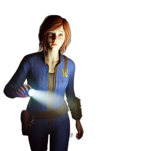jacket, staff, robot, weapon, concept art, 3d render, pixel art, photorealistic transparent PNG cut-out